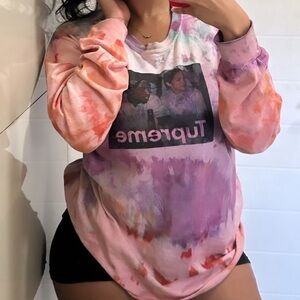 2Pac Tupreme Tie Dye long sleeve T Shirt sz XXL